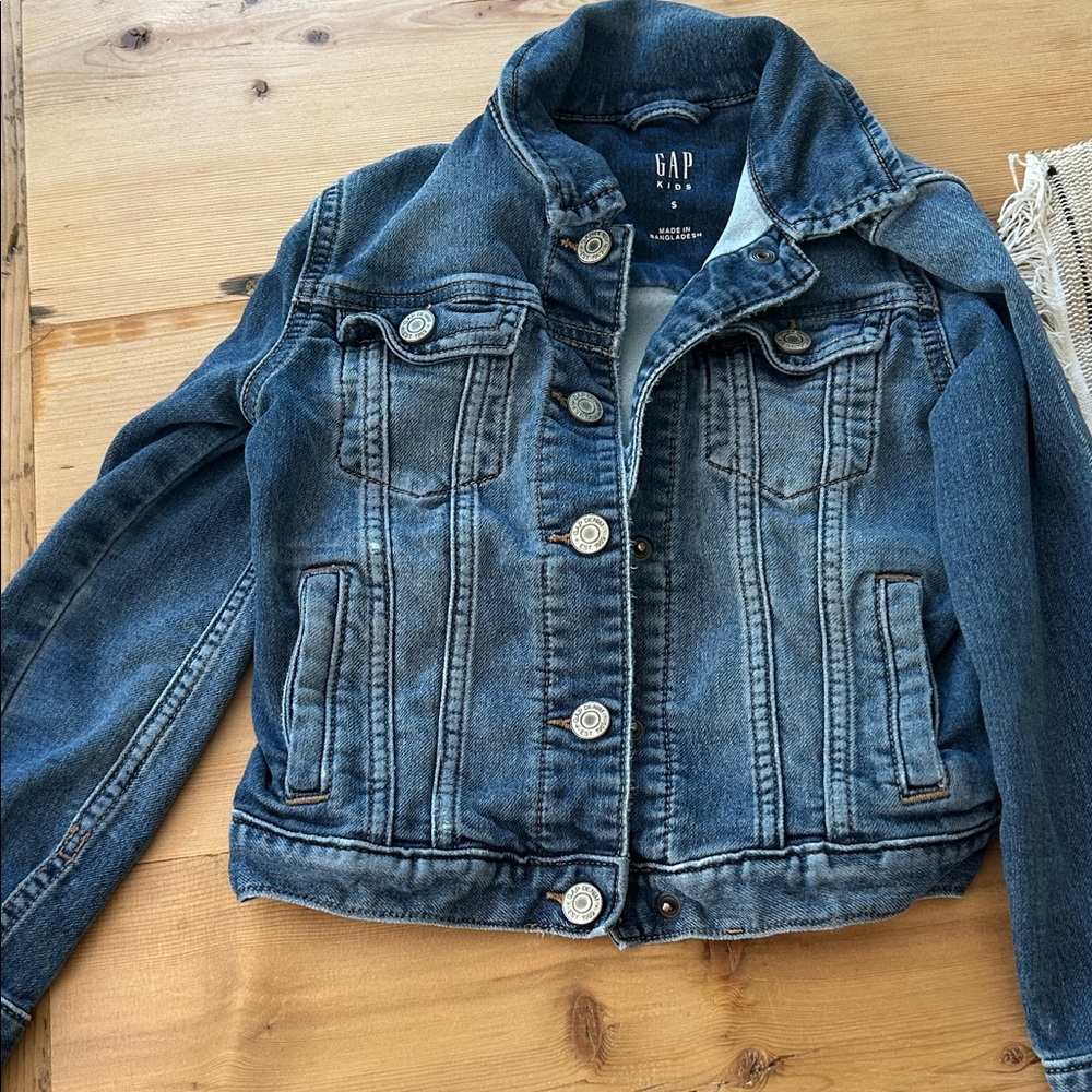 GAP Kids Washed Blue Denim Jacket